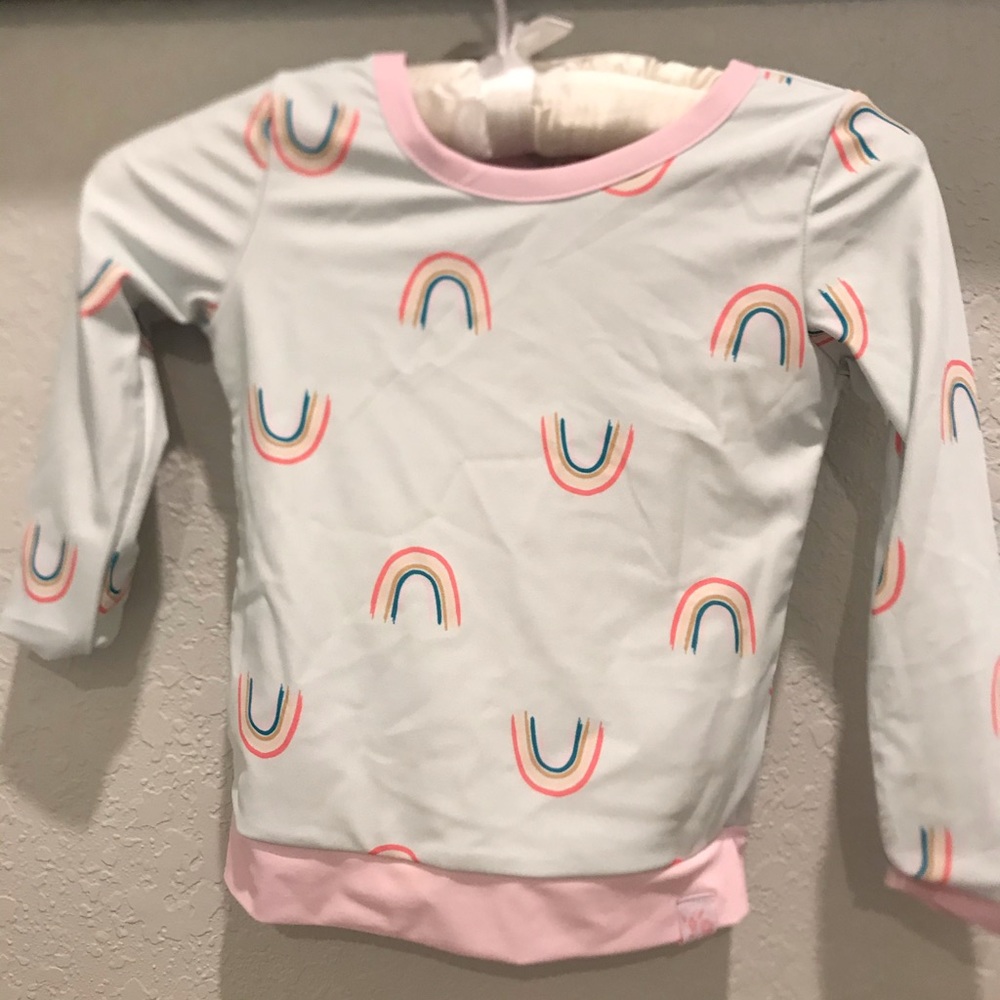 SweetHoney Rainbows Rash guard and bottoms